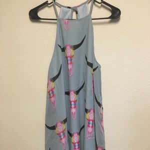 Powder Blue Longhorn Dress